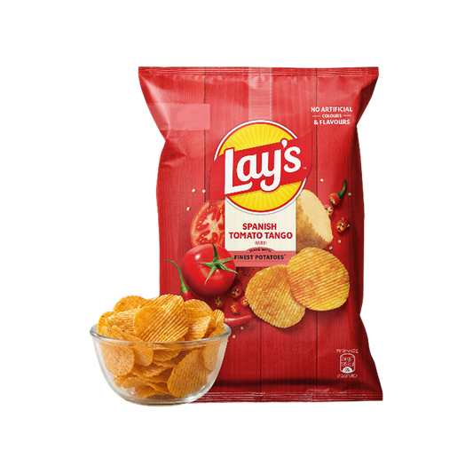 Lays Potato Chips, Spanish Tomato Tango Flavour 52.9g