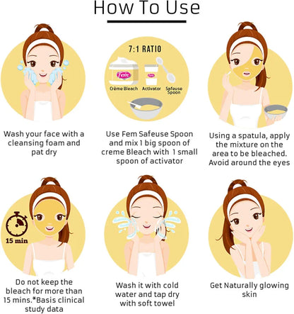 Fem Fairness (Gold Ultra) Creme Bleach - 10g