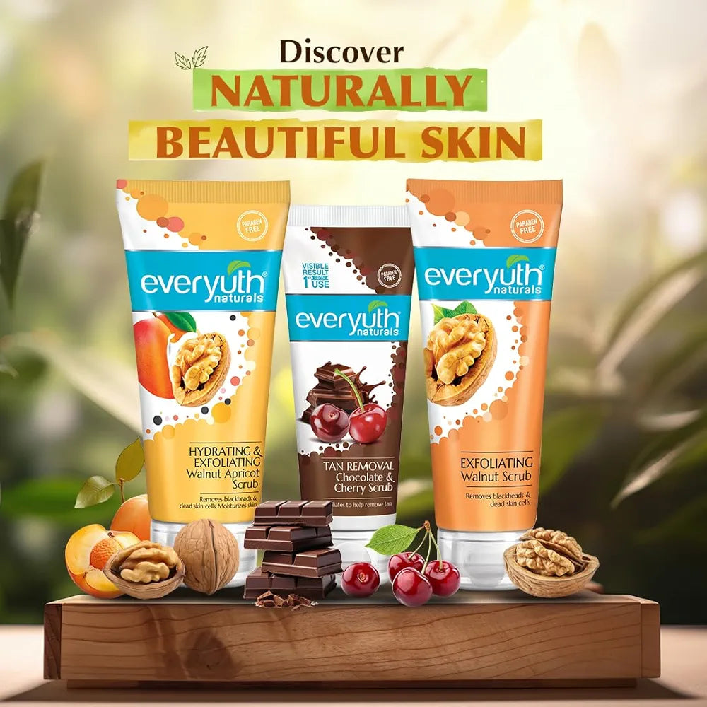Everyuth Naturals Exfoliating Walnut Scrub - 100 g (Pack of 2)