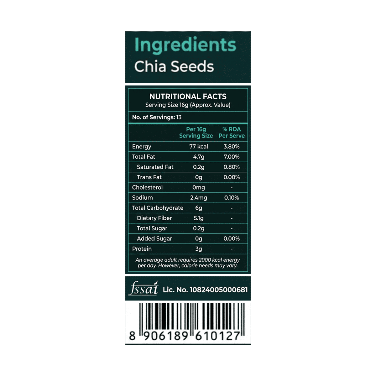 Tauffa Flax Roasted Seeds - 250g