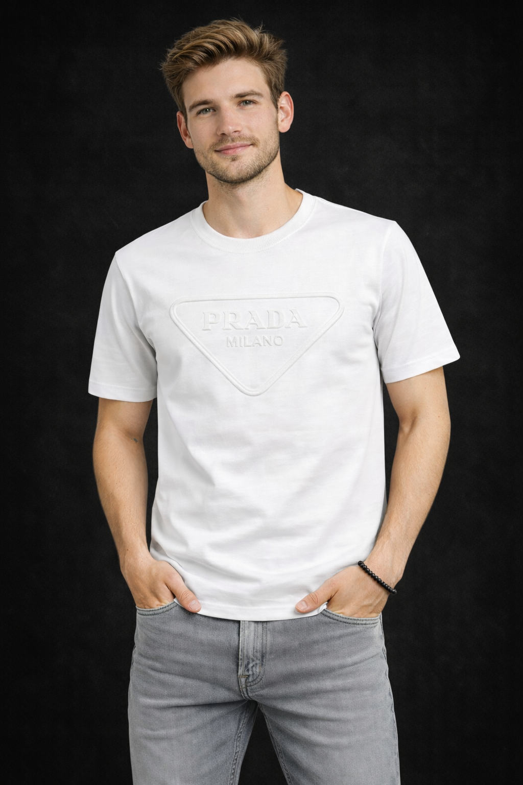 PARADA Regular Fit Round Neck Cotton T-Shirt