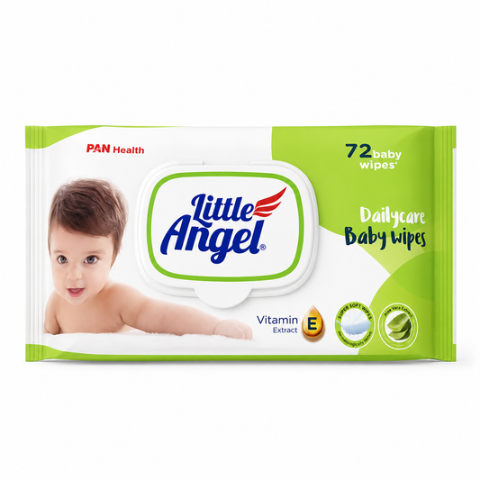 Little Angel Daily Care Baby Wipes - 72N