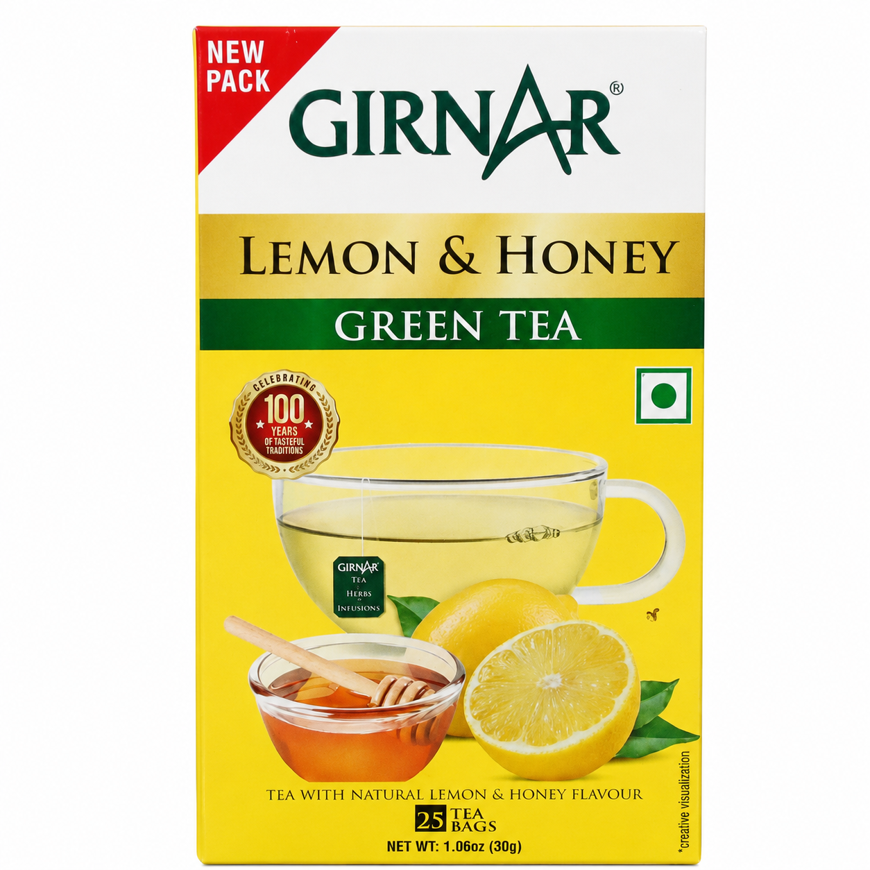 Girnar Lemon & Honey Green Tea - 25N