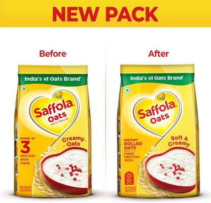 Instant Rolled Saffola Oats 1kg + 300g free