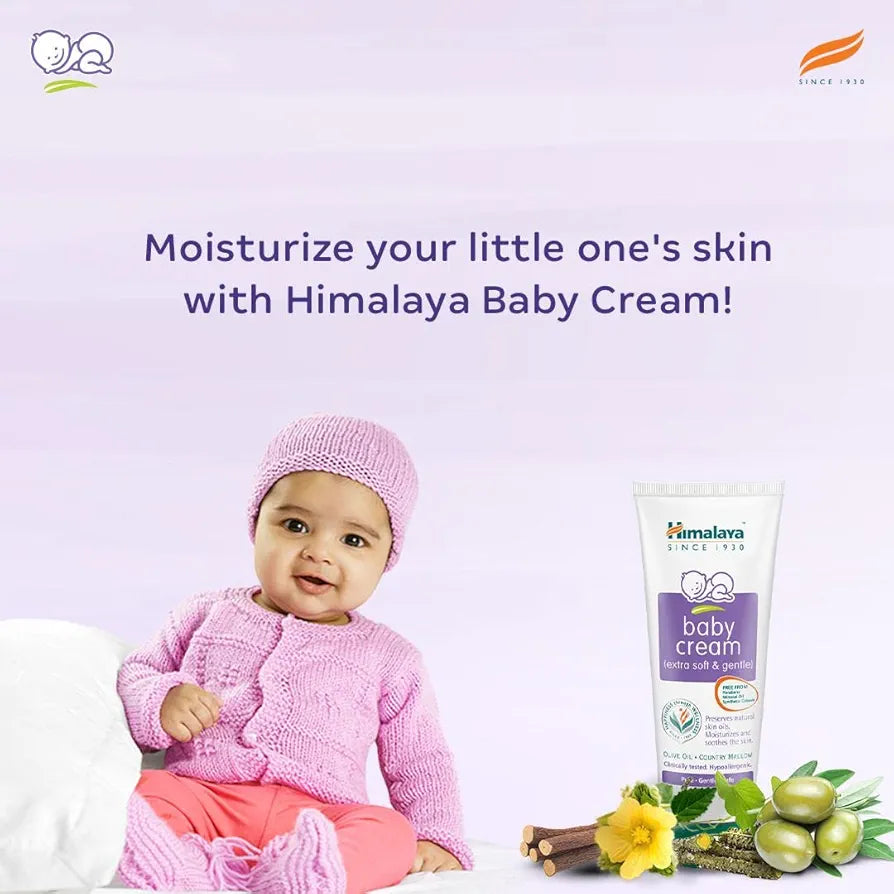 Himalaya Baby Cream, Face Moisturizer & Day Cream, For Dry Skin 50ml