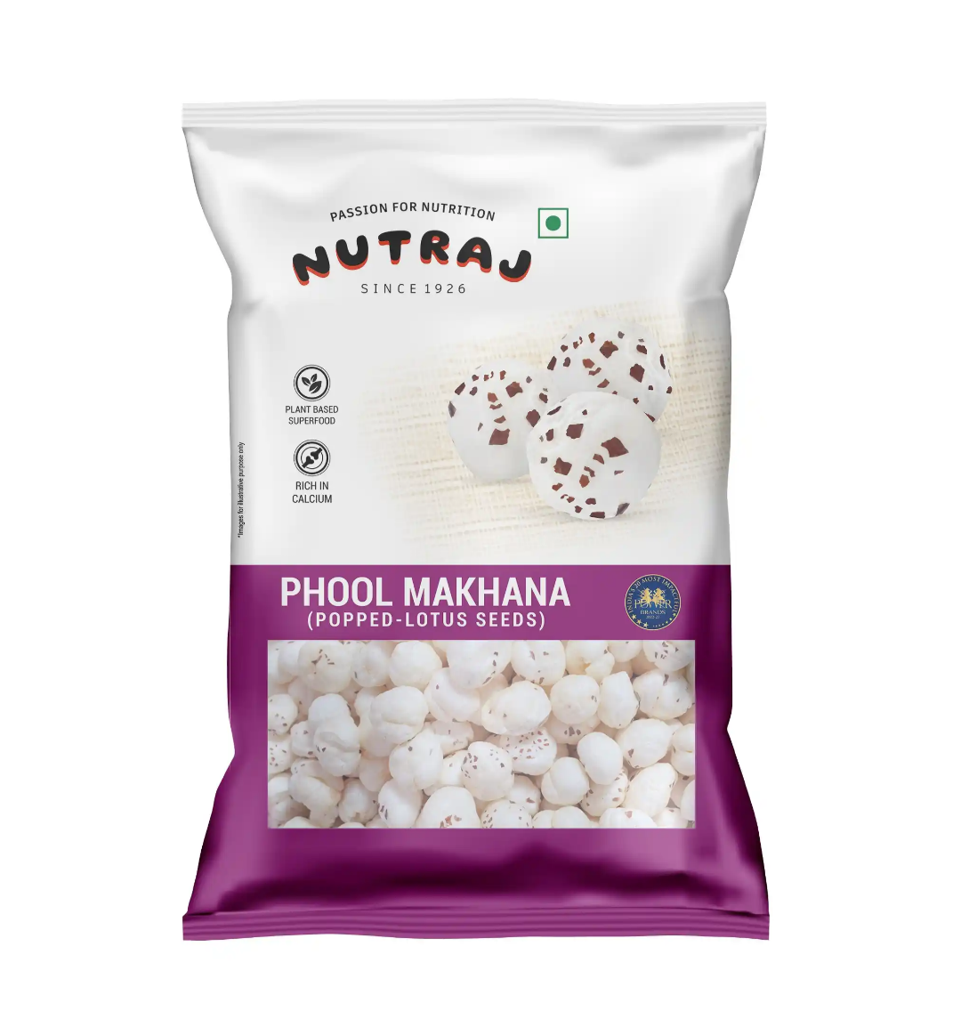 Nutraj High Protein Makhana | Rich in Fiber | Naturally Fat-Free 200g