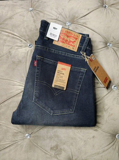 LEVI'S Mens 505 Mid Rise Straight Fit Cotton Stretch Blend Jeans