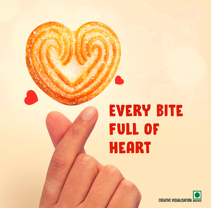 Britannia Little Hearts classic Crunch Biscuit - Pack of 2