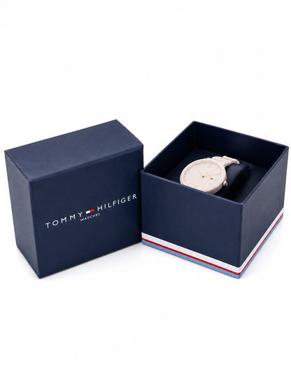Tommy Hilfiger- Men's Dail & Leather Straps Anlouge Multifuction Watch