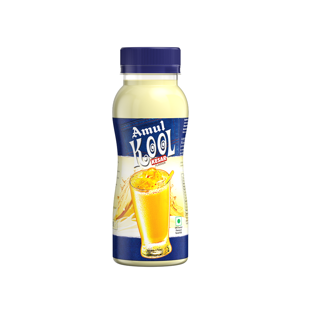 Amul Kool Kesar Flavoured Milk - 180ml