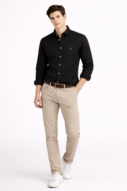 Hackett London Black Oxford Cotton Shirt