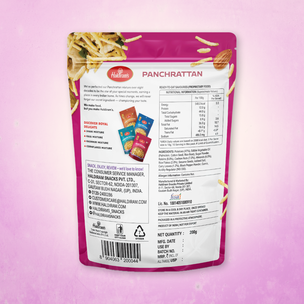 Haldiram's Panchratan Mixture Namkeen - 200g