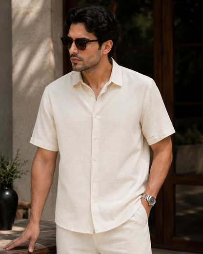 ZARA Men's Linen Co-ord Set Stylish