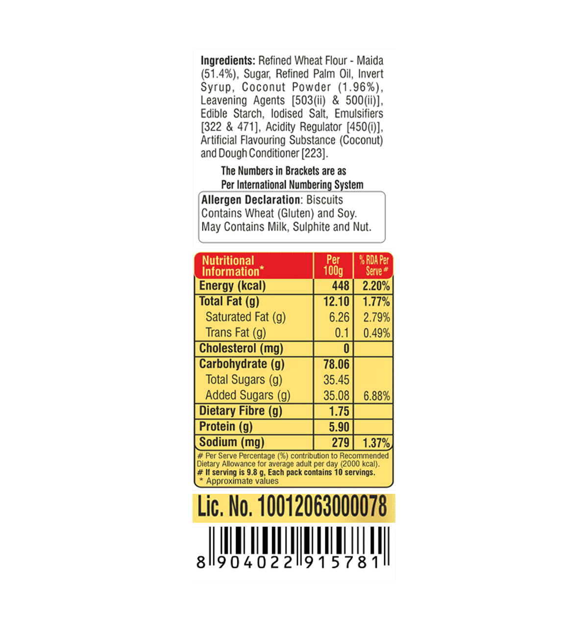 Americana Coconut Cookies - 202g