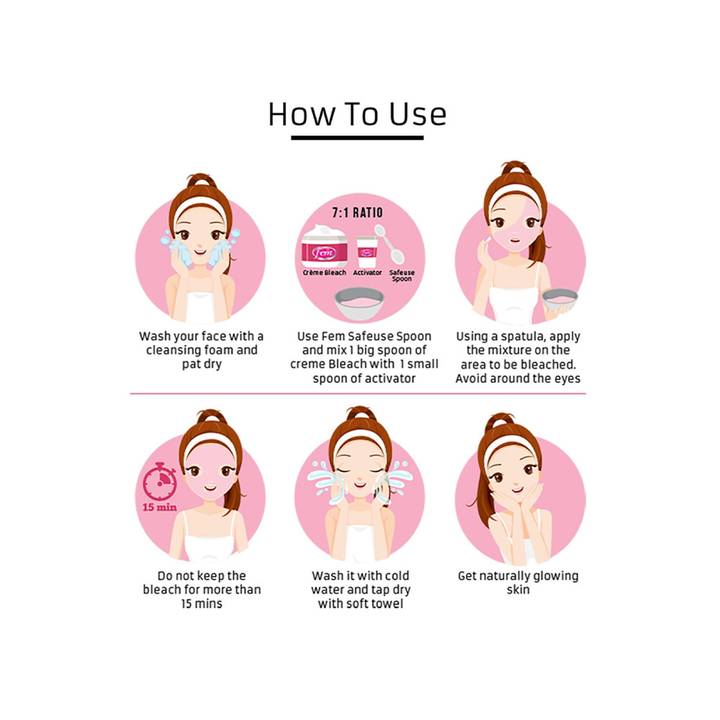 Fem Fairness (Saffron & Milk) Creme Bleach - 40g