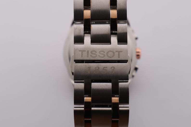 Tissot 1853 Black Dial with Rosegold Bezel (Two-Tone Strap)