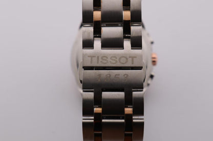 Tissot 1853 Black Dial with Rosegold Bezel (Two-Tone Strap)