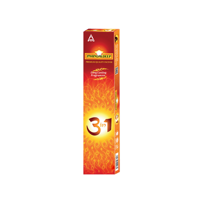 Mangaldeep Scent 3 in 1 Incense Sticks / Agarbatti - 14g