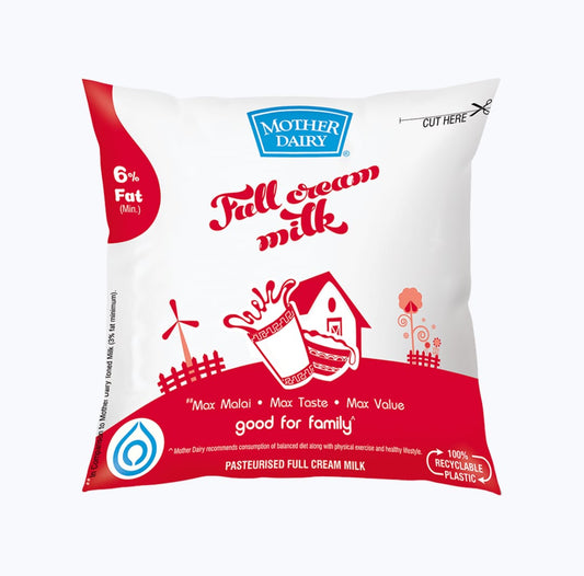 Mother Dairy Full Cream Milk - 500ml