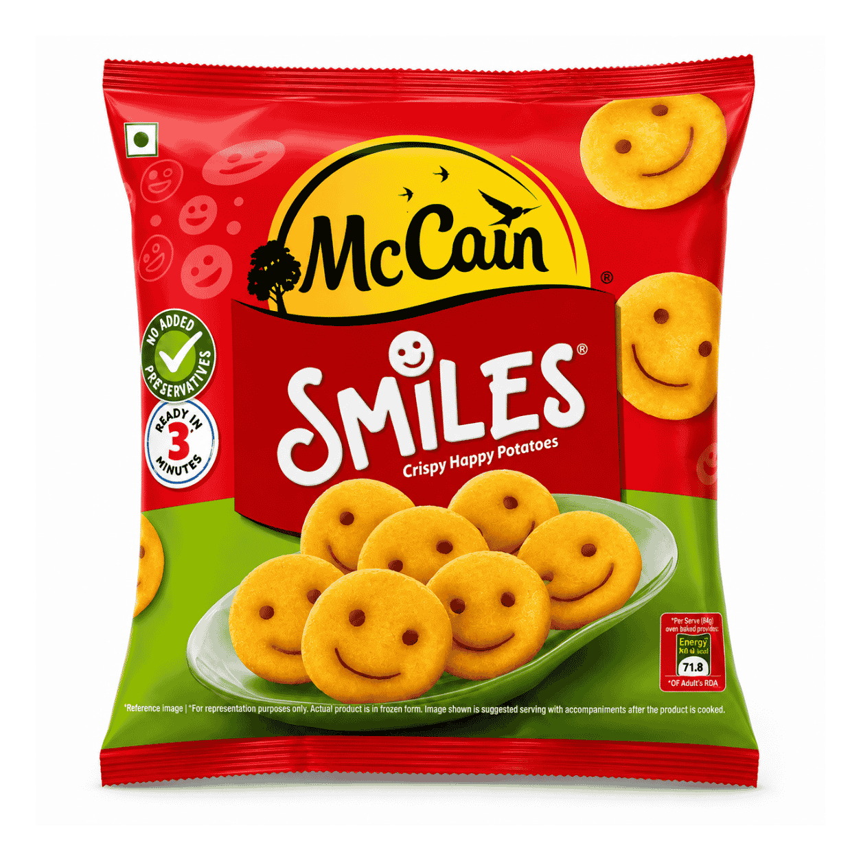 McCain Smiles Crispy  Happy Potataes- 415g