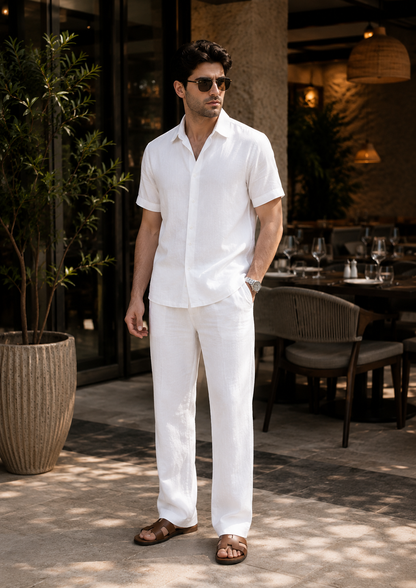 ZARA Men's Linen Coard Set Stylish