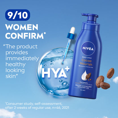 Nivea Cocoa Nourish Body Lotion with Deep Moisture Serum (400ml)