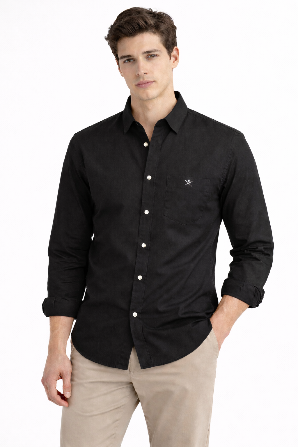Hackett London Black Oxford Cotton Shirt