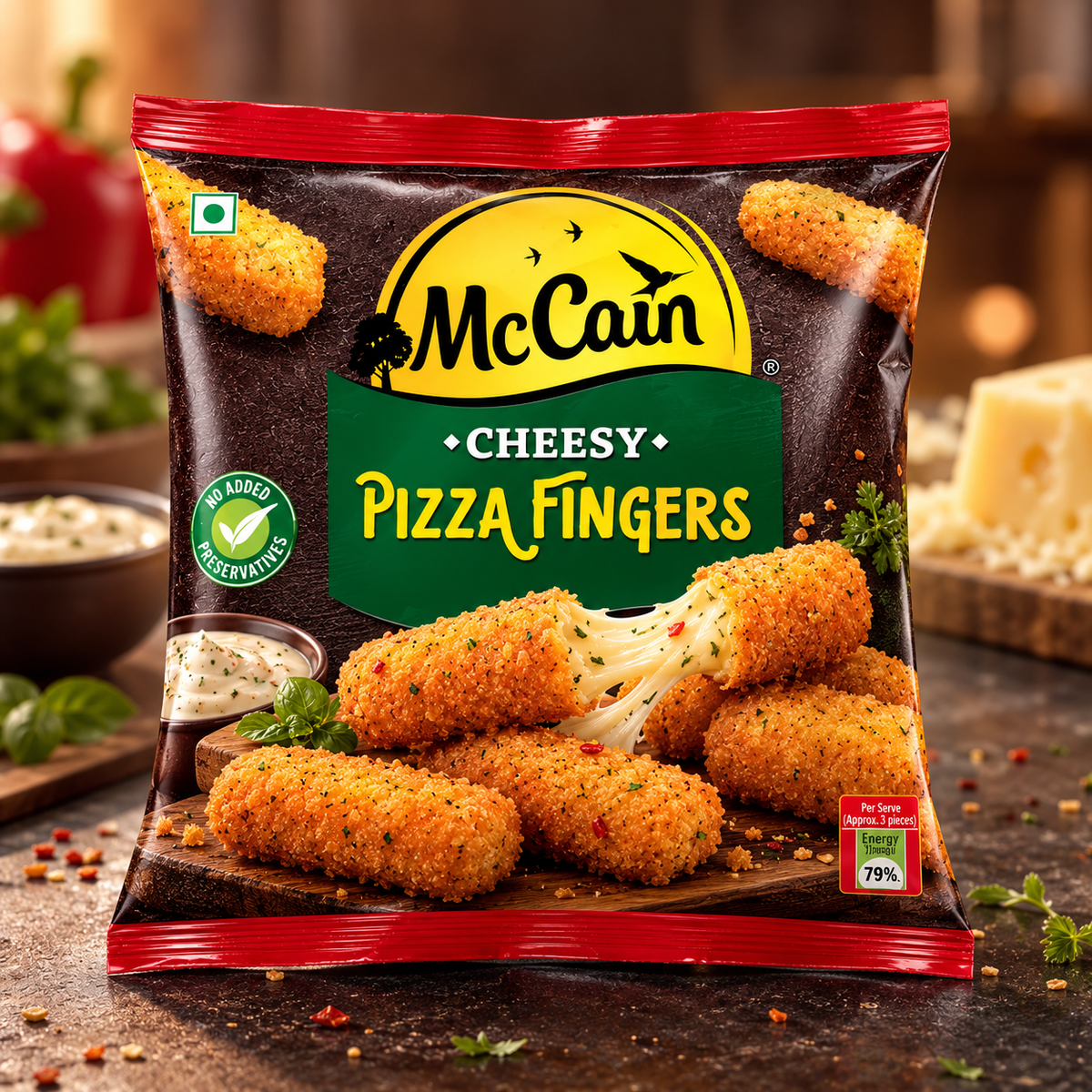 McCain Cheesy Pizza Fingers - 250g