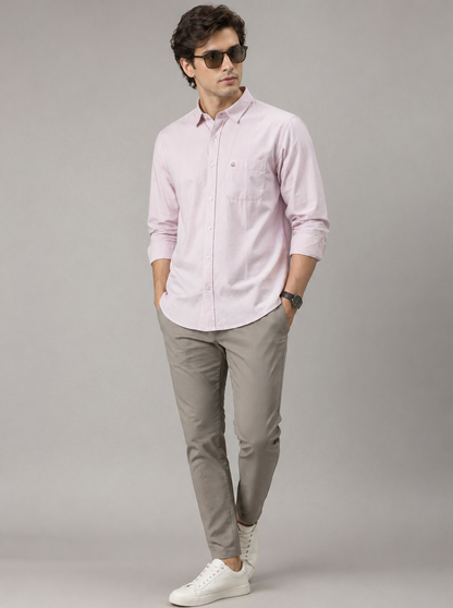 United Colors of Benetton Premium Cotton Semi Formal Shirt