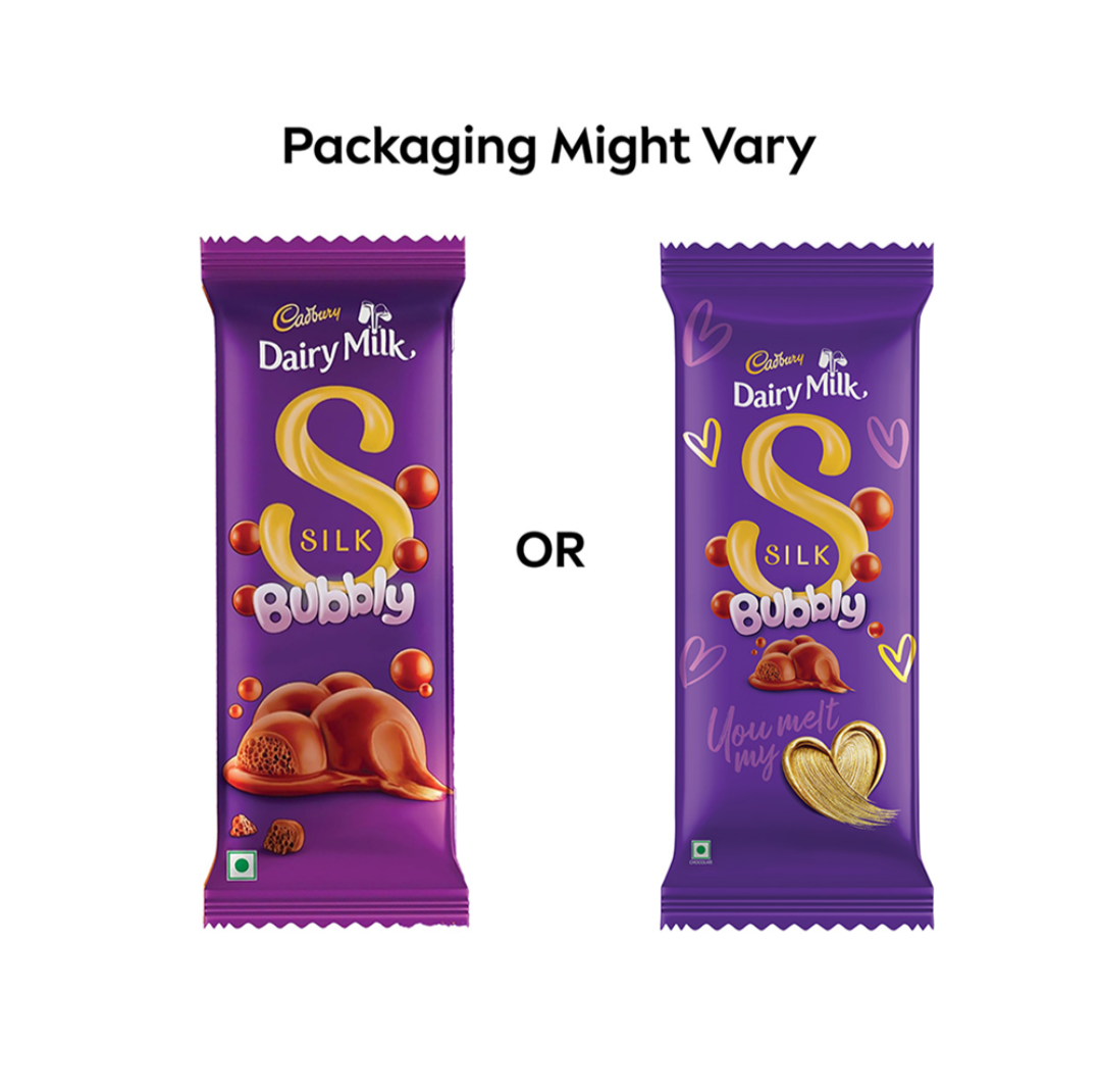 Cadbury Dairy Milk Silk Bubbly Milk Chocolate Bar