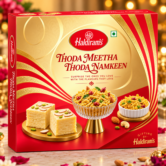 Haldiram's Gift Pack- Thoda Meetha Thoda Namkeen - 910g