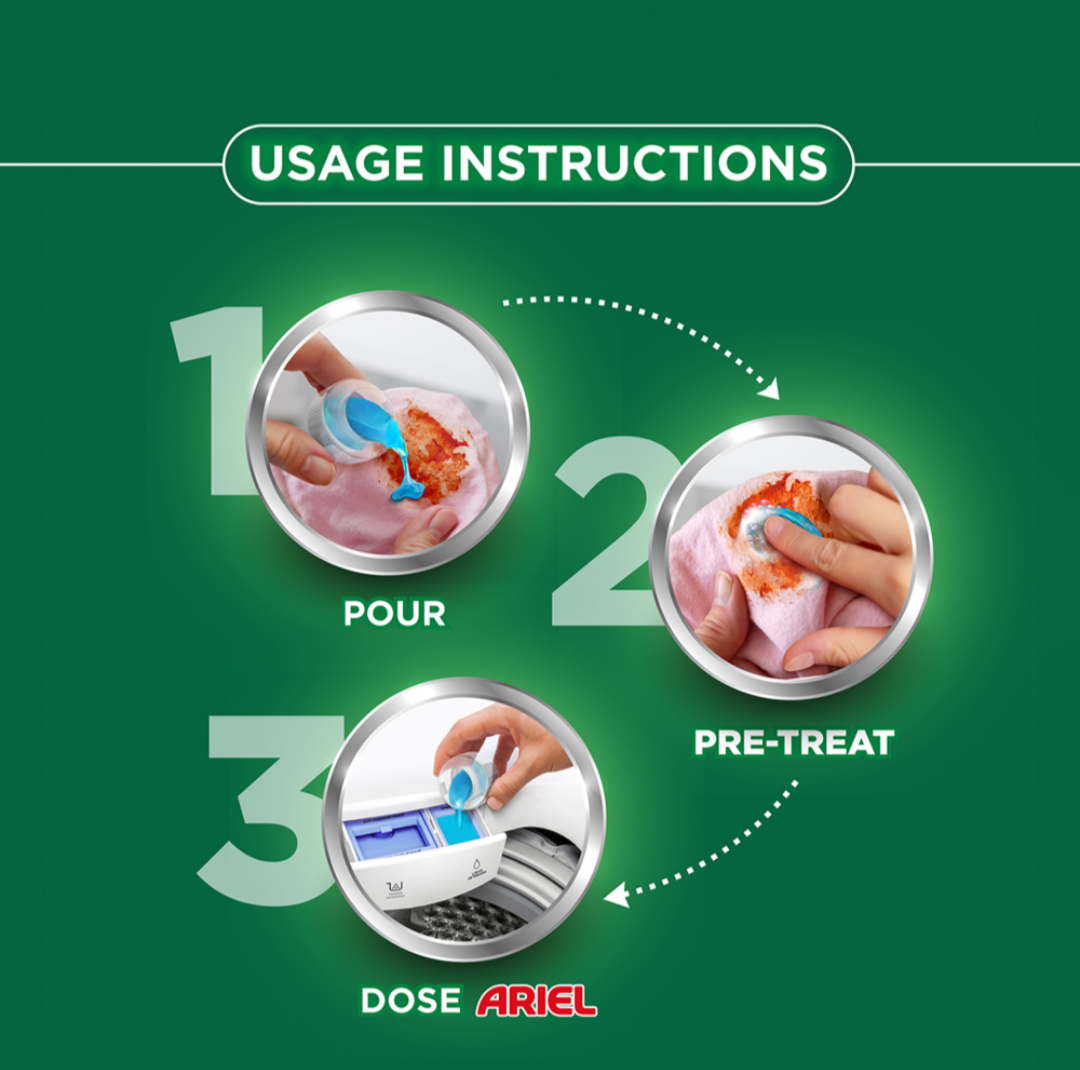 Ariel Power Gel Top Load Liquid Detergent - 3kg