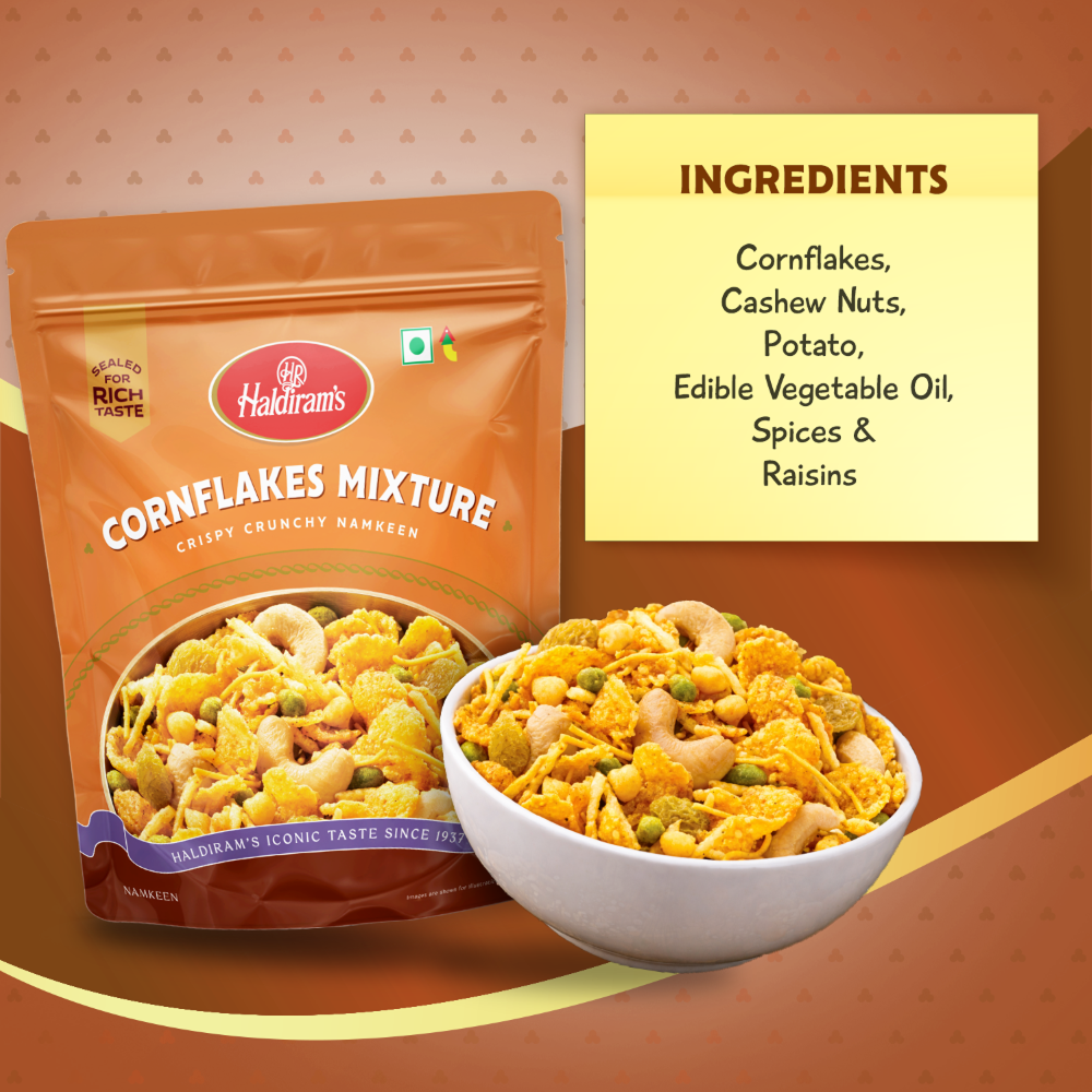 Haldiram's Cornflakes Mixture Namkeen - 400g