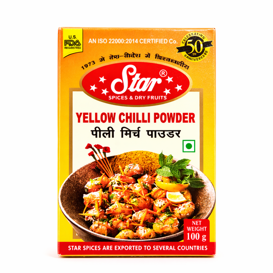 Star Yellow Chilli Powder (पीली मिर्च पाउडर) - 100g