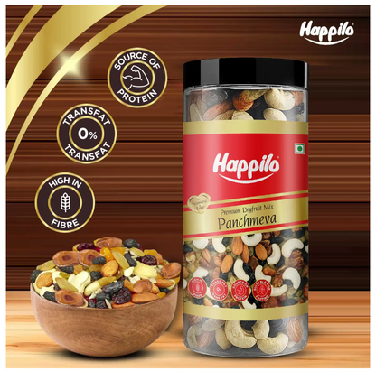 Happilo Panchmeva Dry Fruit Mix | Healthy Snack - 405g