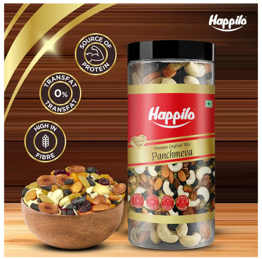 Happilo Panchmeva Dry Fruit Mix | Healthy Snack - 405g