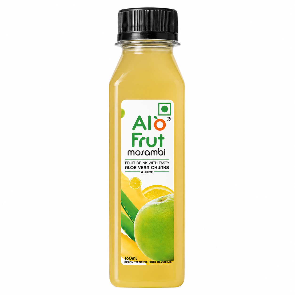 Alo Frut Mosambi Juice with Aloevera Chunks - 160ml