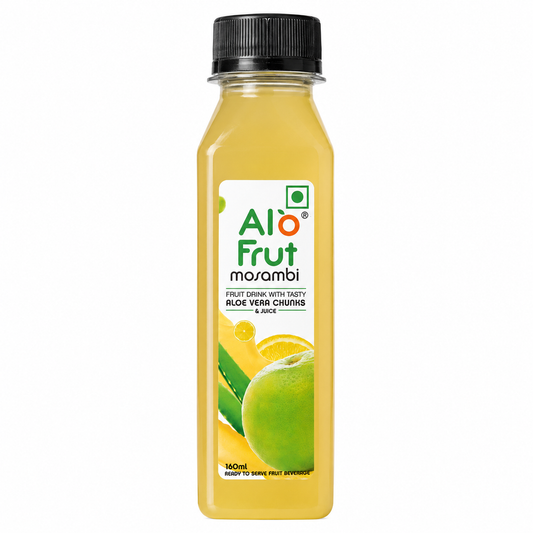 Alo Frut Mosambi Juice with Aloevera Chunks - 160ml