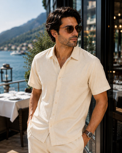 Zara Stylish Linen Men's Co-ord Set