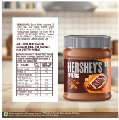 Hershey's Spreads - Cocoa With Almond Jar - 150g