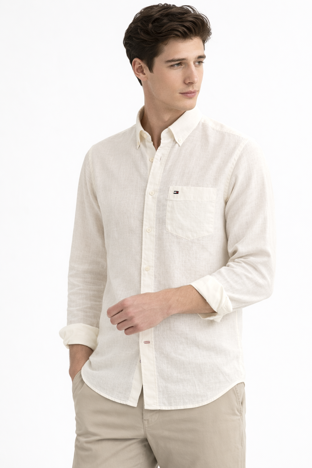 Tommy Hilfiger Off White Linen Shirt – Premium Summer Special