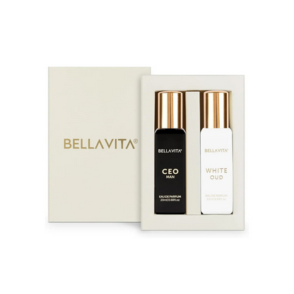BELLAVITA CEO Man & White Oud Unisex Perfume for Man & Women - 2x20ml
