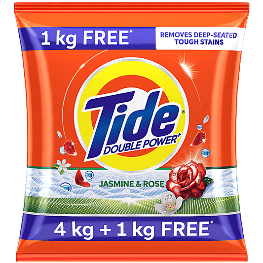 Tide Plus Double Power Detergent Washing Powder Jasmine & Rose - 5kg