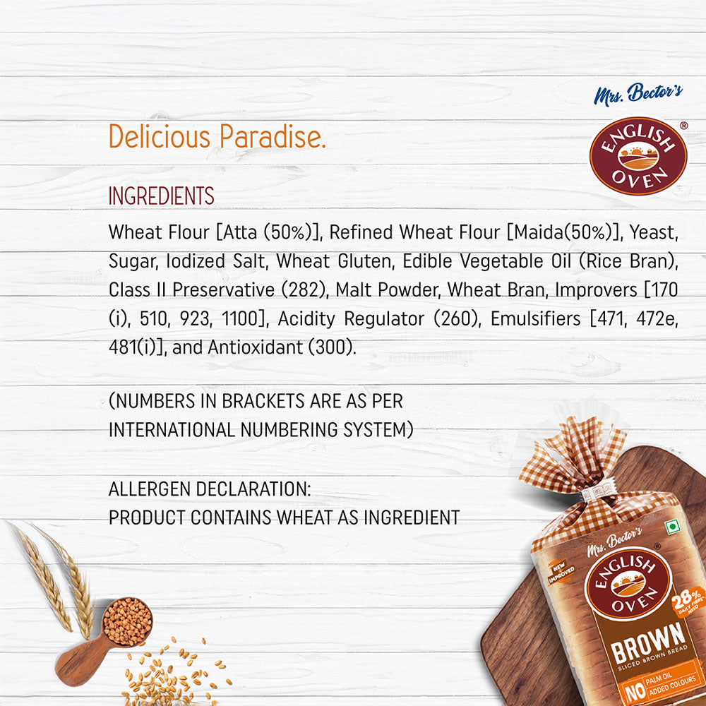 English Oven Brown Bread - 400g