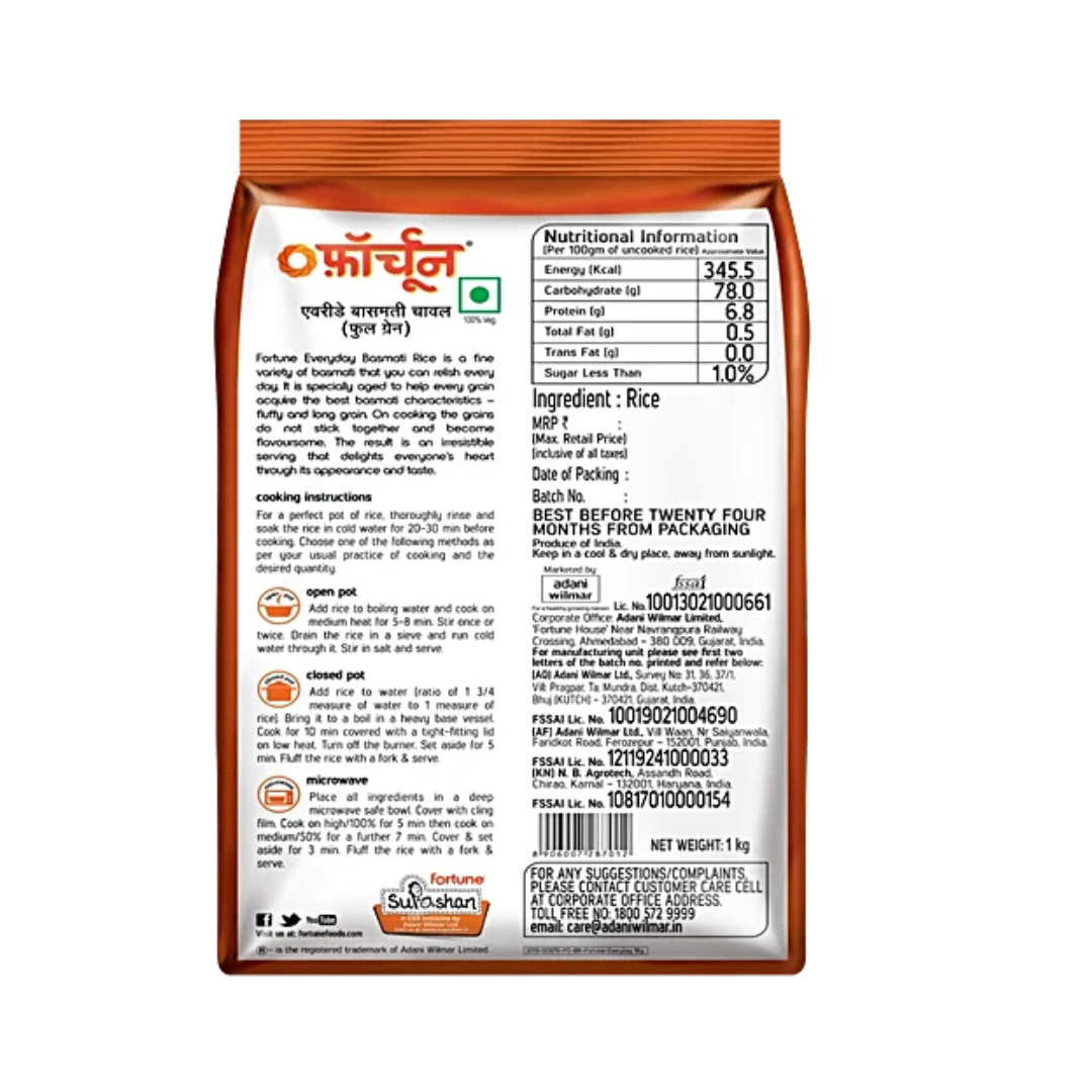 Fortune Basmati Rice everyday - 1kg