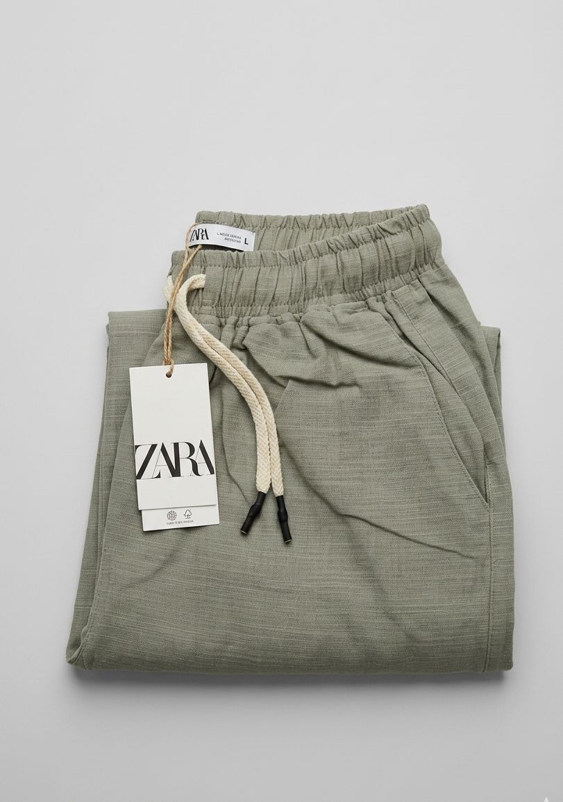 Zara Linen Elastic Pajama