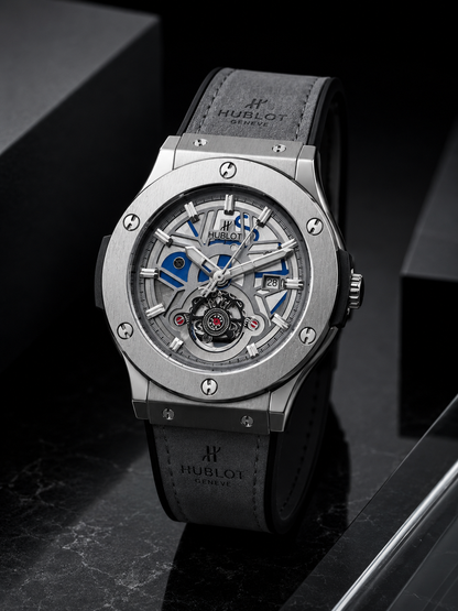 HUBLOT
Classic Fusion Chronograph Grey  Leather belt