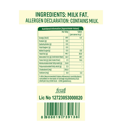 Mugdh Pure Cow Ghee - 1L