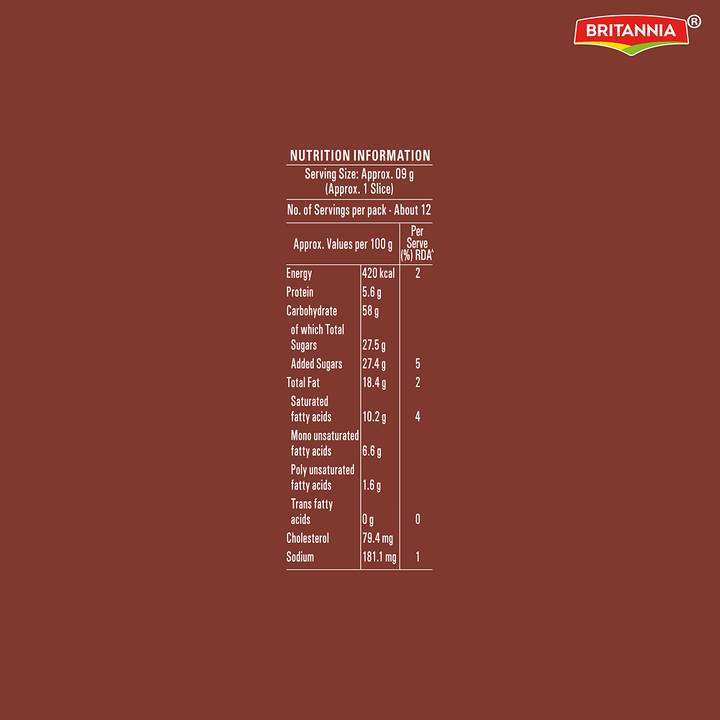 Britannia Gobbles Choco Chill Slice Cake - 110g