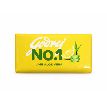 Godrej No.1 Lime & AloeVera Bath Soap - 100g (4+1 Free)